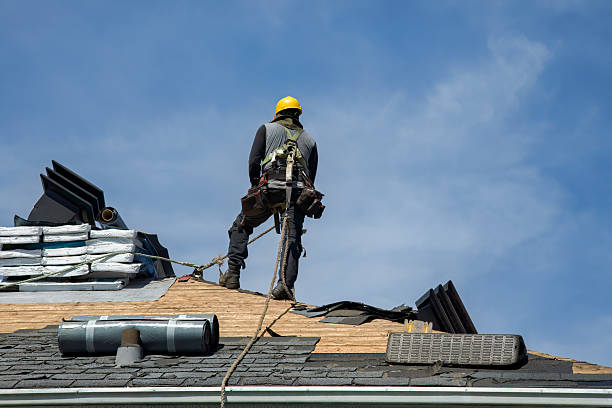 Professional Roof Replacement technician working in Shelby, IN